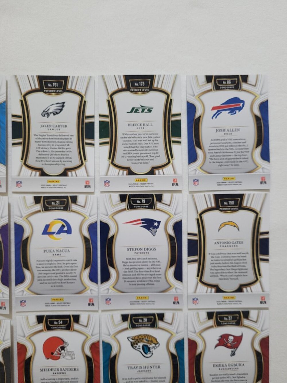 2025 Panini Select NFL Trading Card Lot Football 16 Cards - Picture 12 of 15